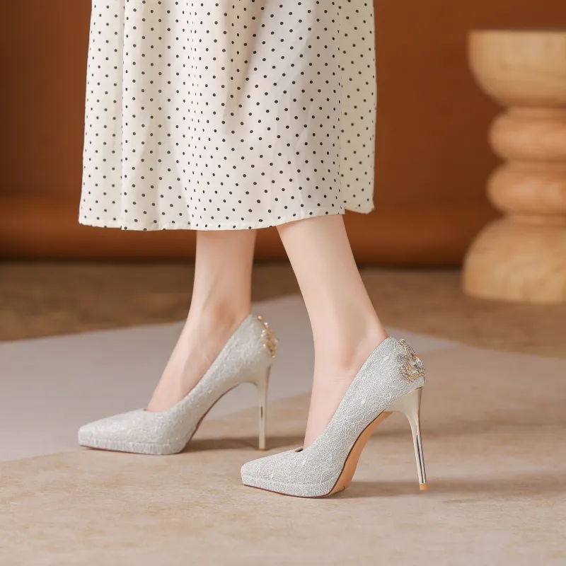 Lanza Slim Heel High Heels Women's-8