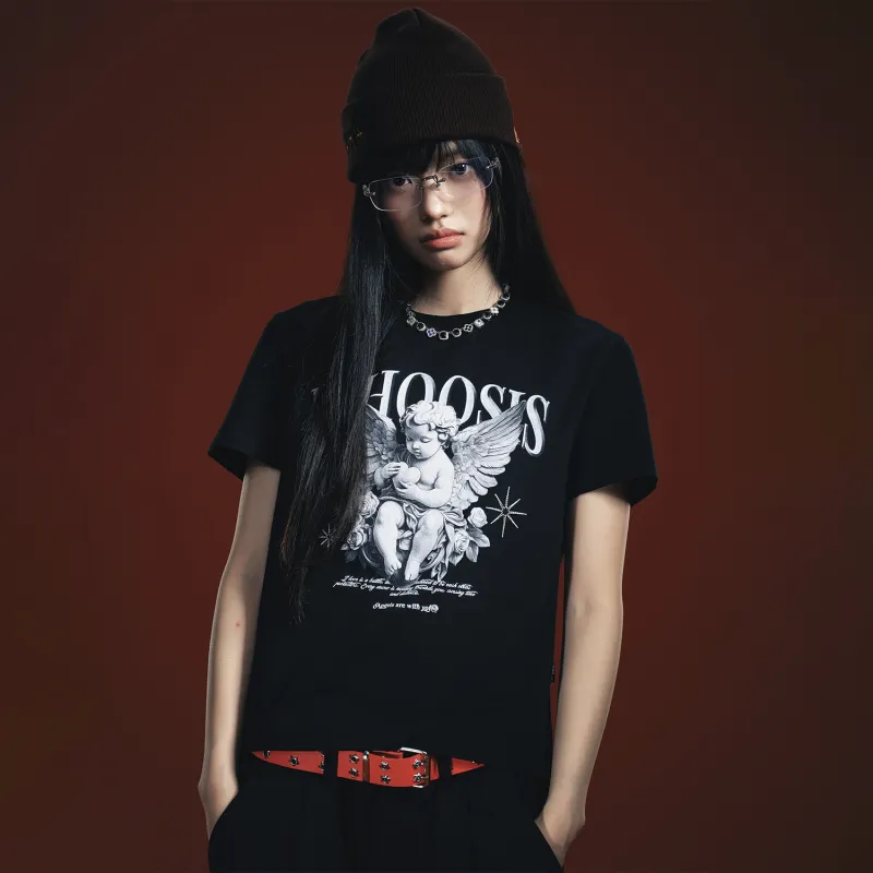 WHOOSIS Set in Sleeve T Shirt Women's-6