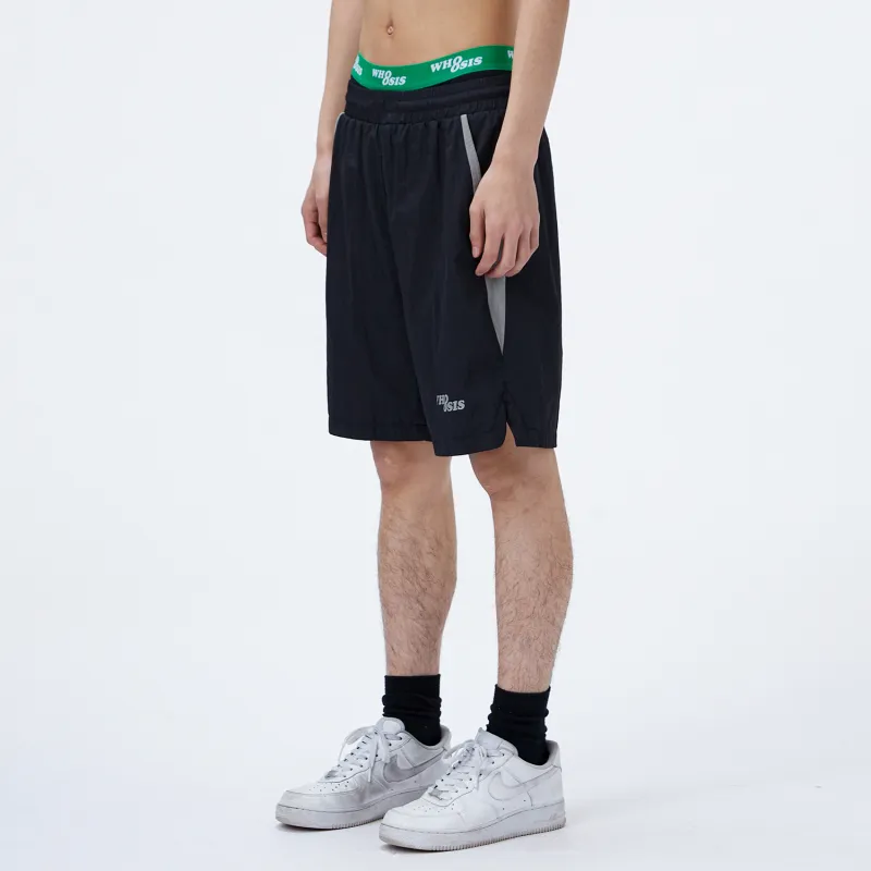 WHOOSIS Casual Shorts Unisex Black-3
