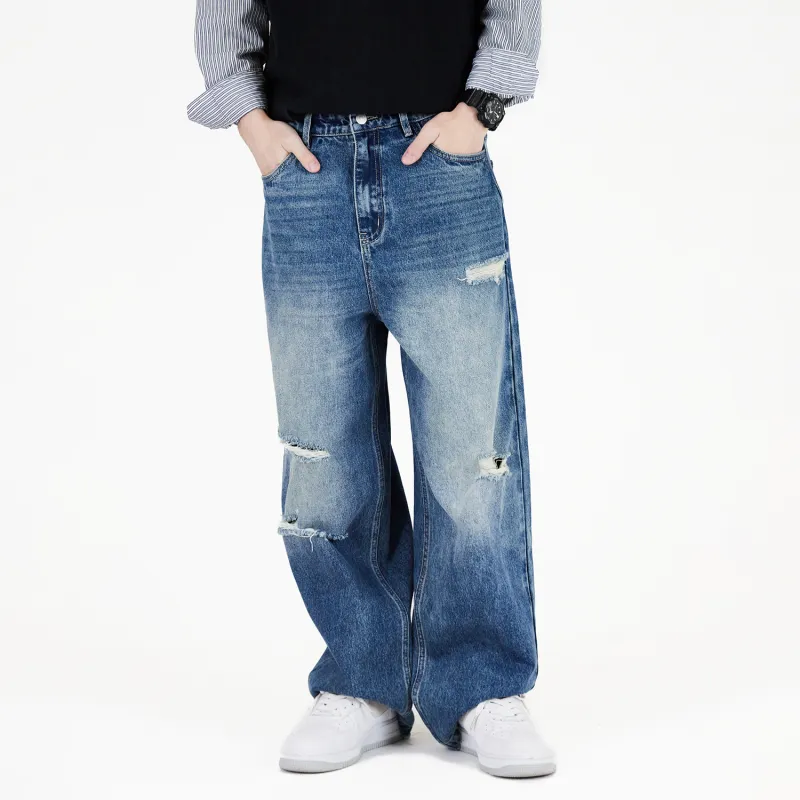 WHOOSIS Jeans Unisex Blue-2