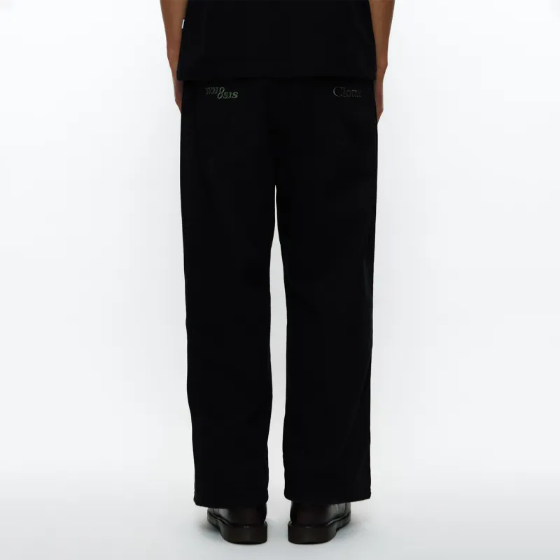 Clottee X WHOOSIS × CLOTTEE Collaboration Casual Pants Unisex Black-4