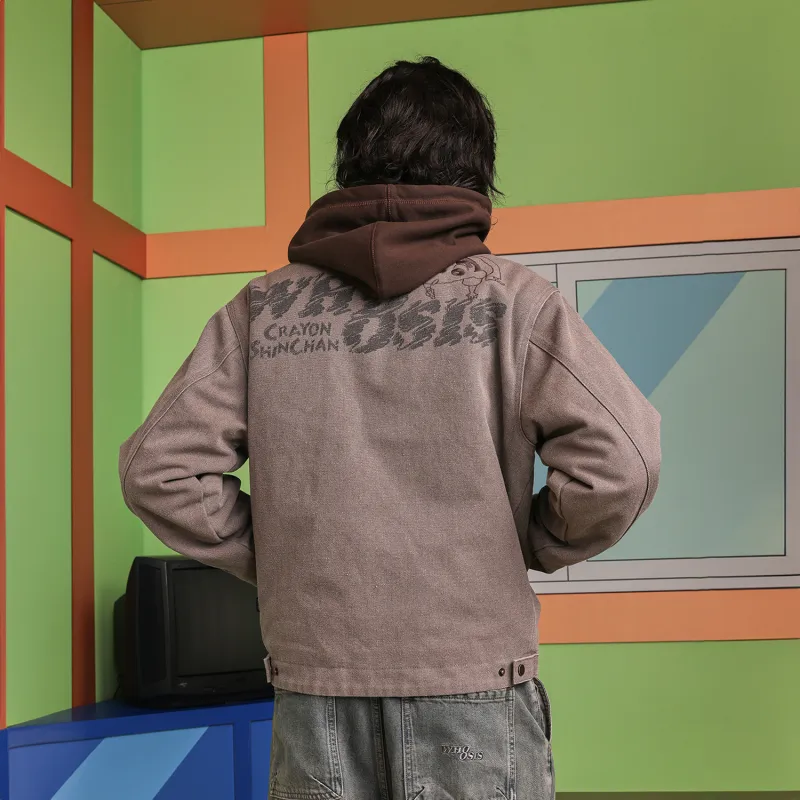 Crayon Shinchan X WHOOSIS X Crayon Shin chan Collaboration Series Jackets Unisex-4