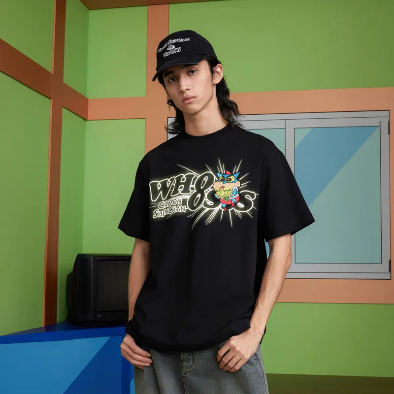 Crayon Shinchan X WHOOSIS X Crayon Shin chan Collaboration Series T Shirts Unisex-6