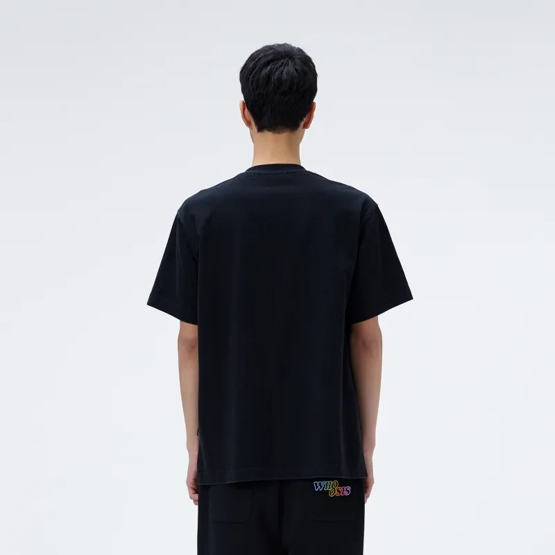 WHOOSIS T Shirt Unisex Black Washed-4