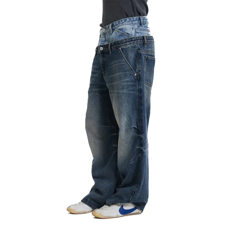 WHOOSIS Jeans Unisex Blue-3