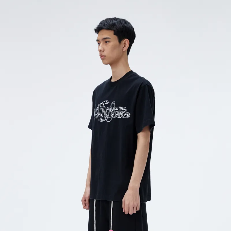 WHOOSIS T Shirt Unisex Black Washed-3