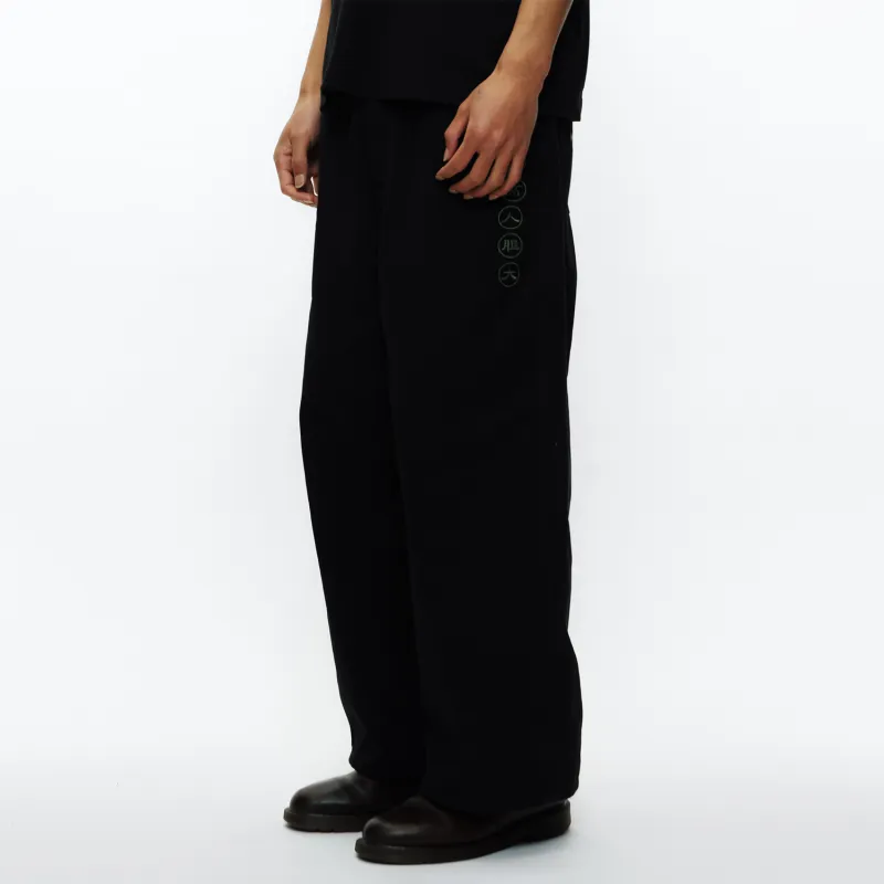 Clottee X WHOOSIS × CLOTTEE Collaboration Casual Pants Unisex Black-3