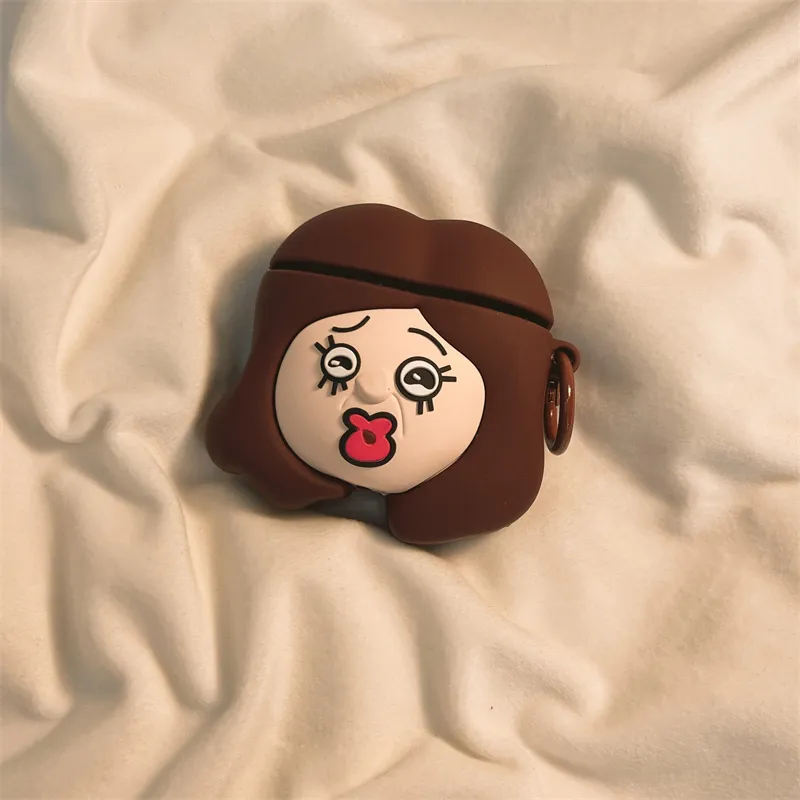 SHIBADU TPU Cartoon Influencer Bangbang Yu Zhi Protective Cover For Apple Wireless Bluetooth AirPods Headphone Cases-1