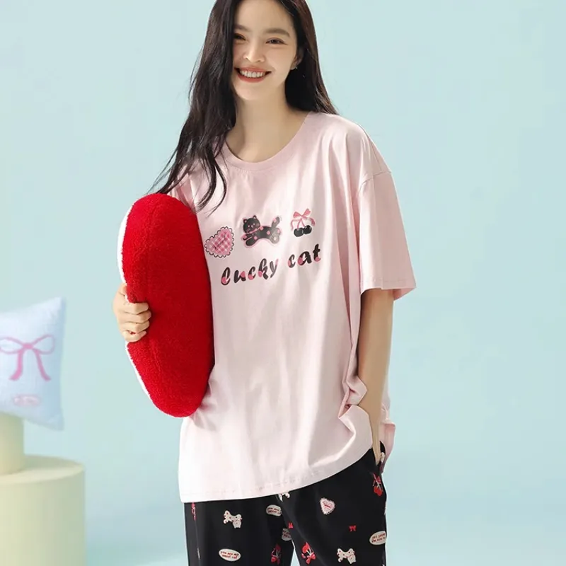 7 SEVFUN Pajama Set Women's Cherry Blossom Pink-3