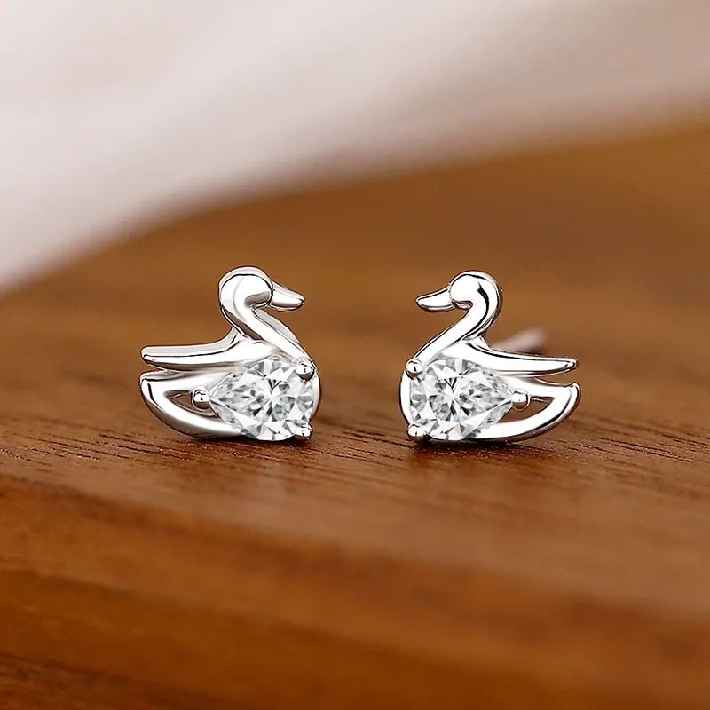 PRP S999 Fine Silver Stud Earrings Women's-4