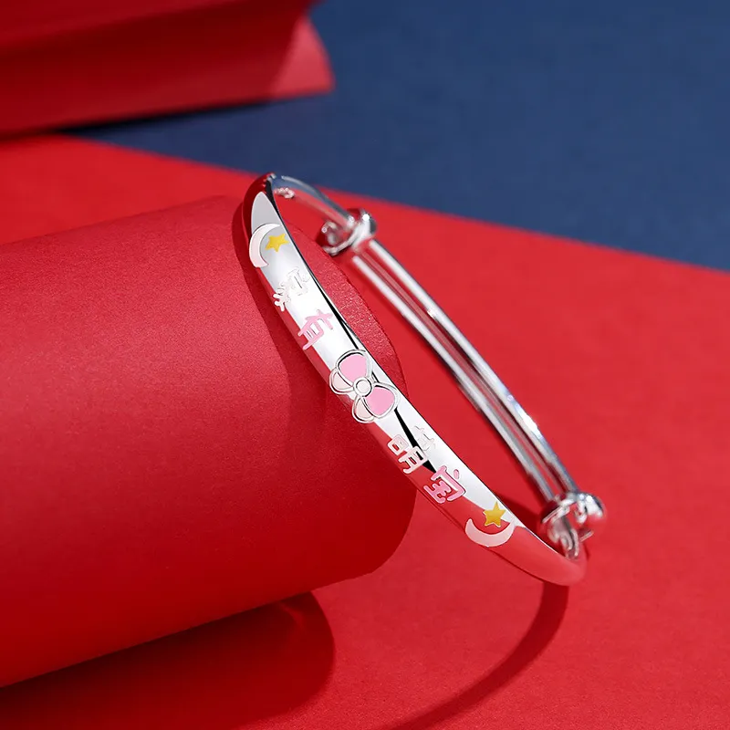 PRP S999 Fine Silver Bangle Kids'-3