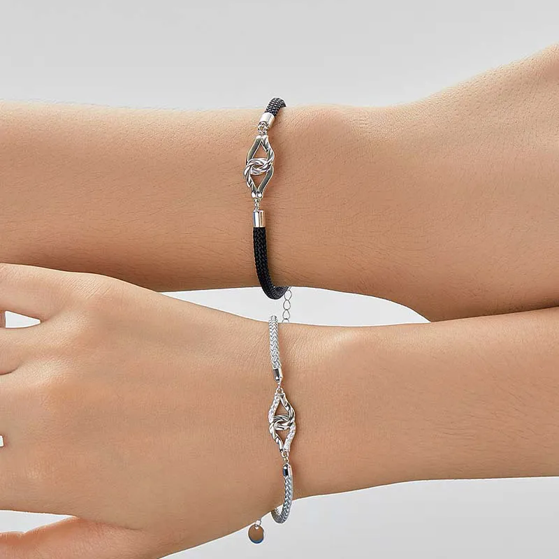 P&N S925 Silver Bracelets Unisex-1