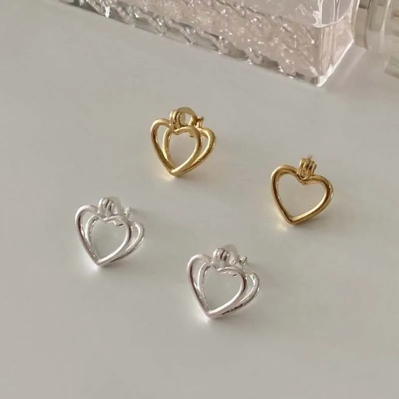 P&N S925 Silver Stud Earrings Women's-3