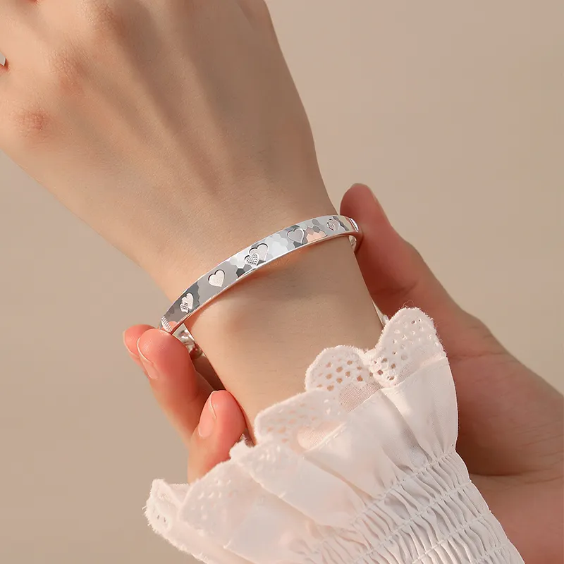 PRP S999 Fine Silver Sterling Silver Bracelets Women's-4