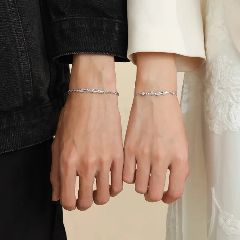 P&N S925 Silver Bracelets Unisex-2
