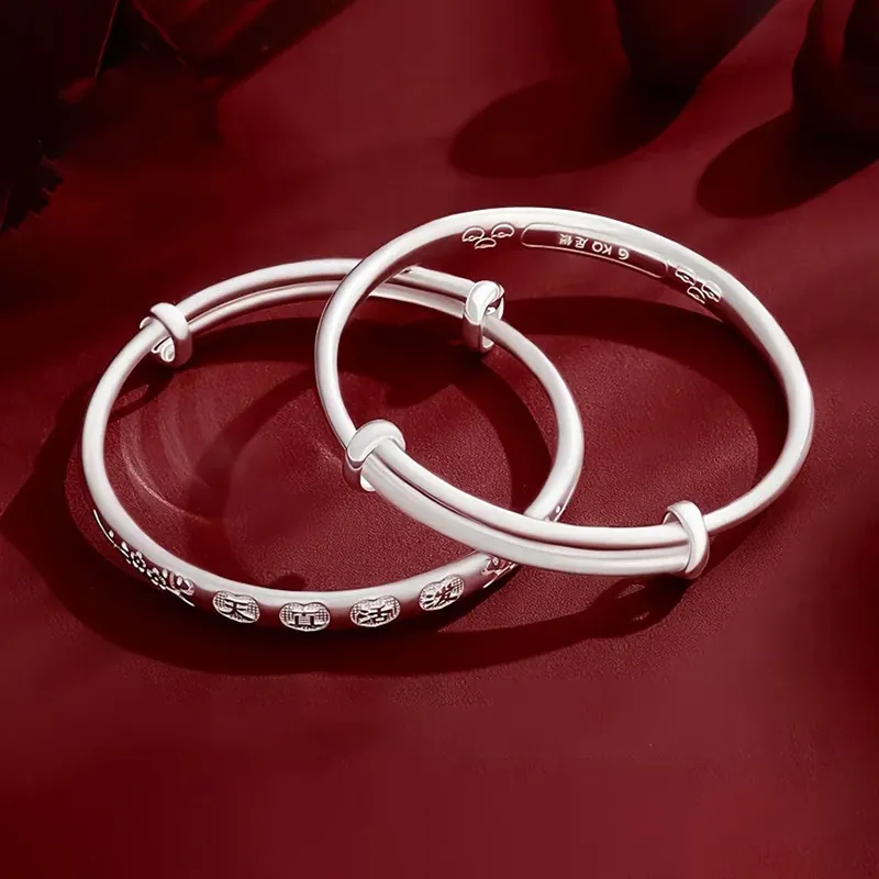 PRP S999 Fine Silver Sterling Silver Bracelets Kids'-4