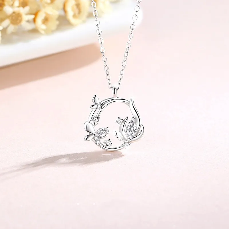 P&N S925 Silver Necklaces Women's-3