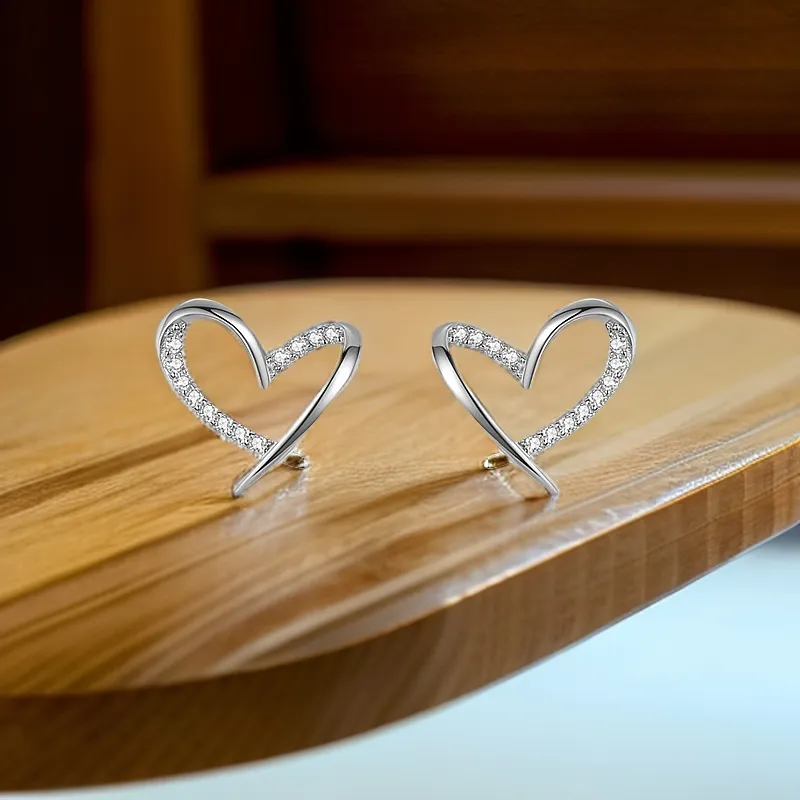 PRP S925 Silver Stud Earrings Women's-1