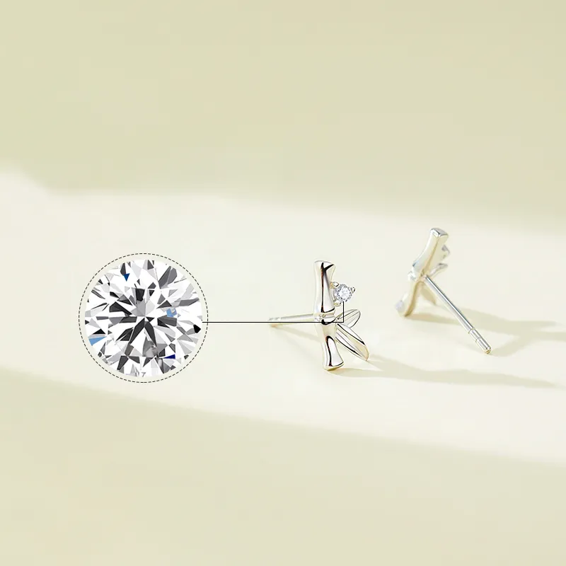 PRP S925 Silver Stud Earrings Women's-2