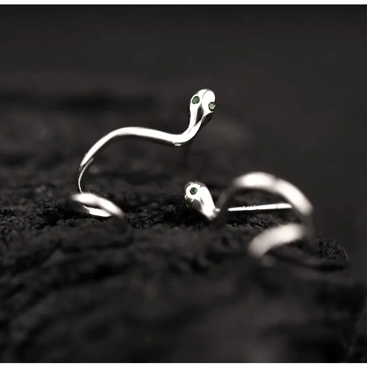 P&N S925 Silver Stud Earrings Women's-3