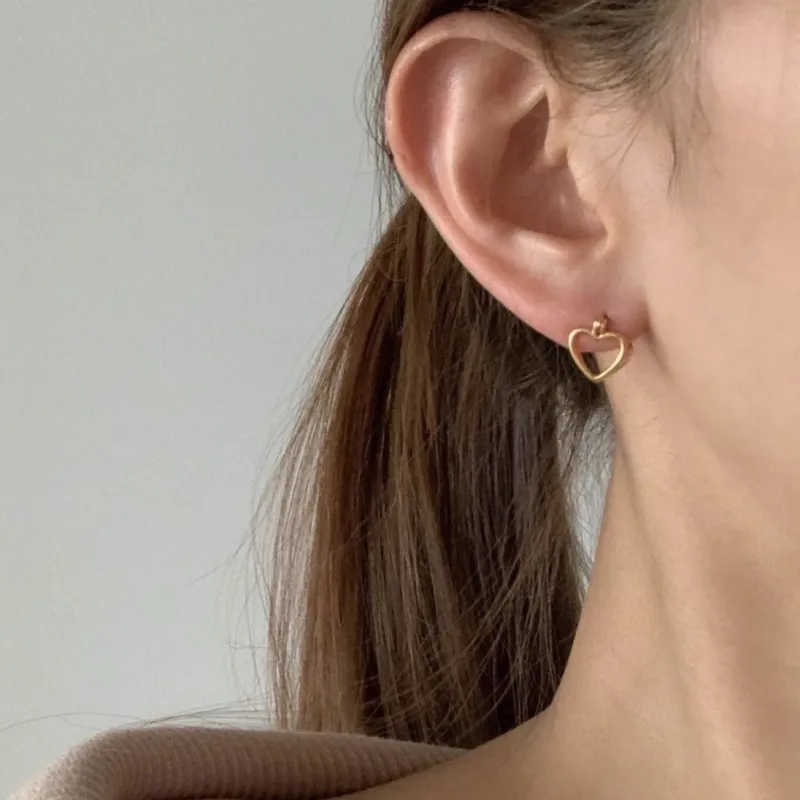 P&N S925 Silver Stud Earrings Women's-5