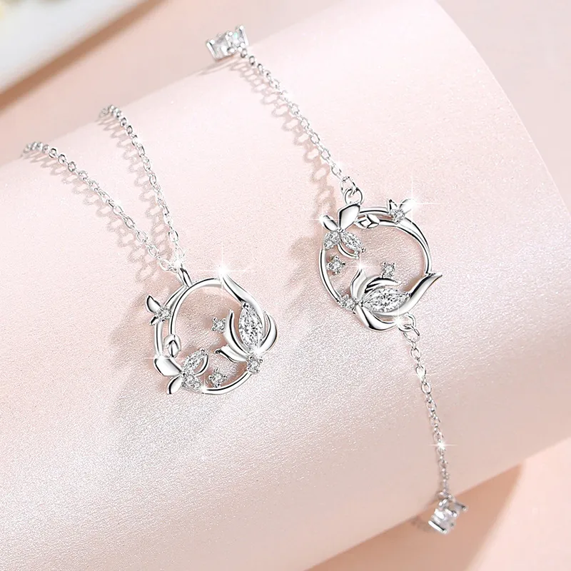 P&N S925 Silver Necklaces Women's-4