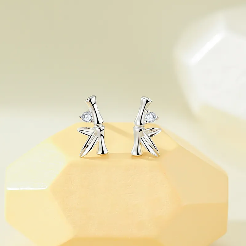 PRP S925 Silver Stud Earrings Women's-3