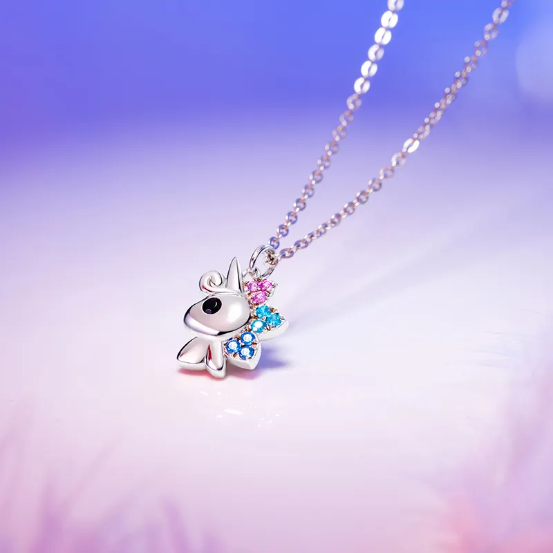 P&N S925 Silver Necklaces Women's Rose Gold-5