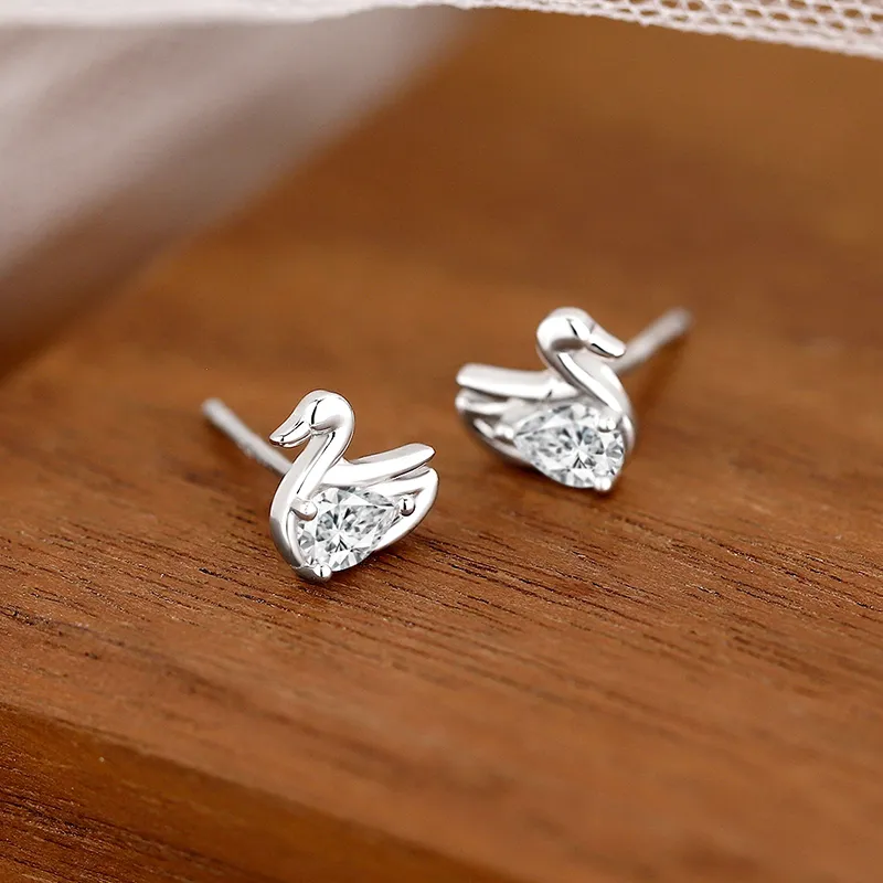 PRP S999 Fine Silver Stud Earrings Women's-2