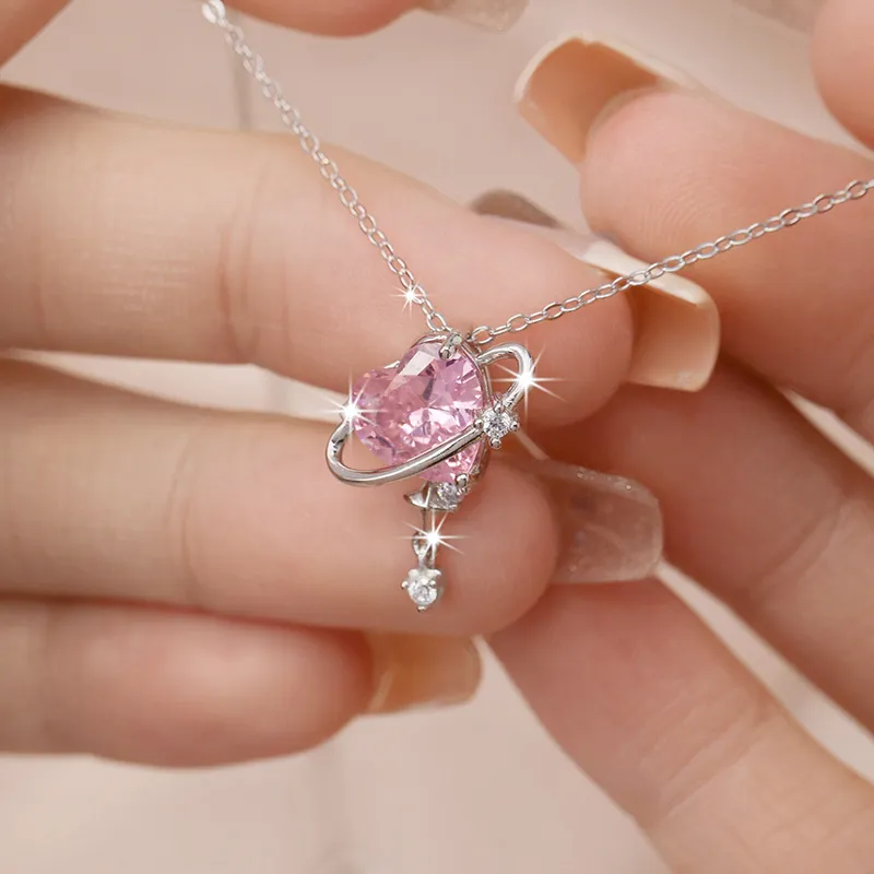 PRP S925 Silver Necklaces Women's Silver White-4