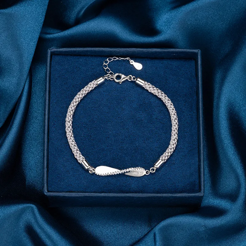 P&N S925 Silver Bracelets Unisex-3