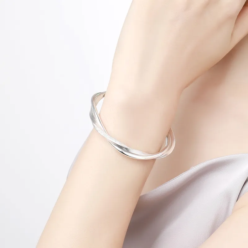 PRP S999 Fine Silver Bangles Unisex-1