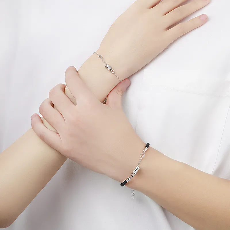 P&N S925 Silver Bracelets Unisex-2