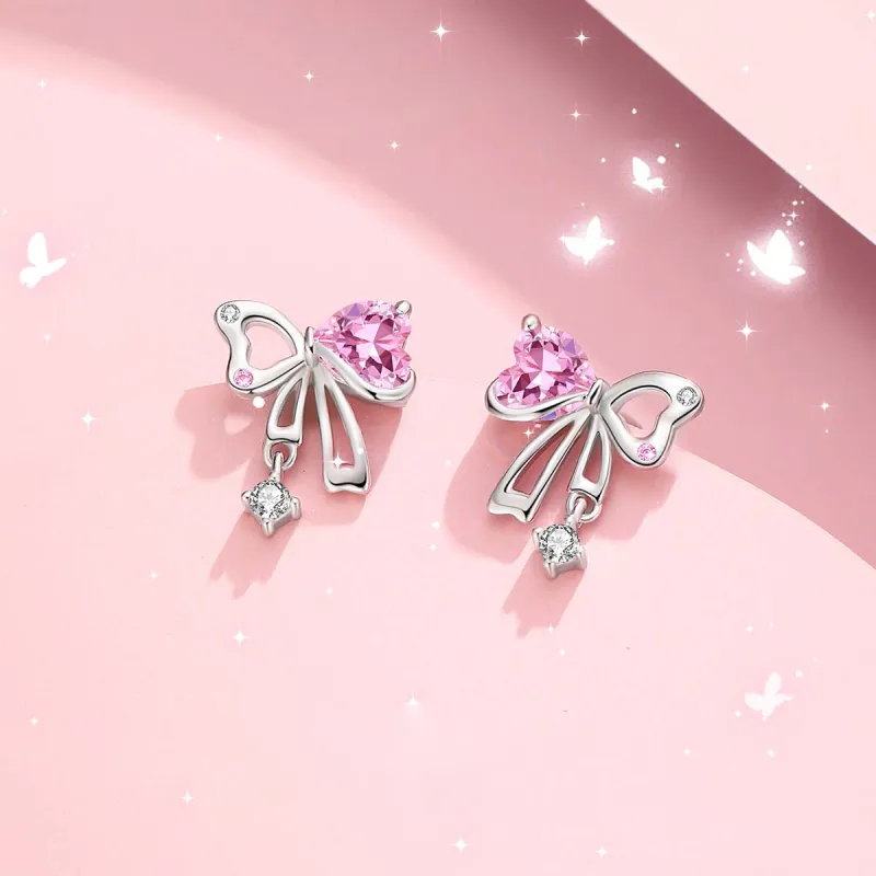 PRP S925 Silver Stud Earrings Women's-1