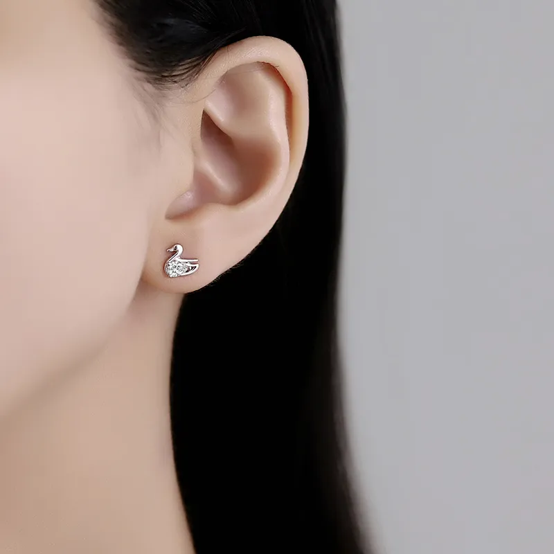 PRP S999 Fine Silver Stud Earrings Women's-1
