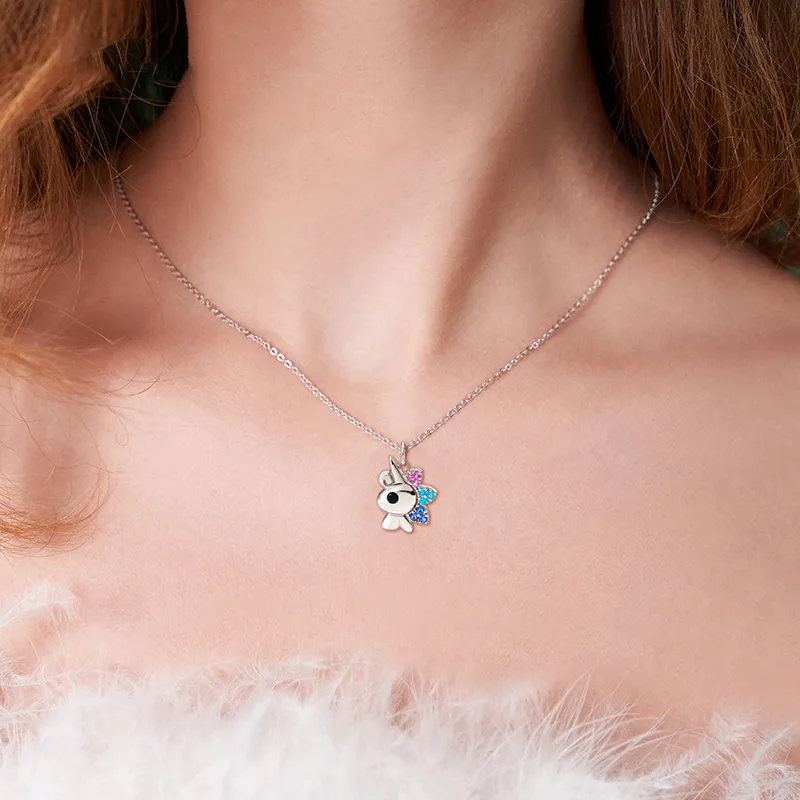 P&N S925 Silver Necklaces Women's Rose Gold-6