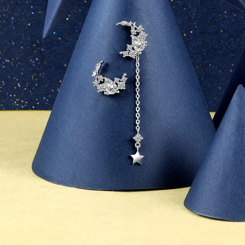 PRP S925 Silver Stud Earrings Women's-1