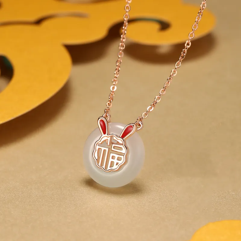 P&N S925 Silver Collarbone Chain Necklace Women's-3