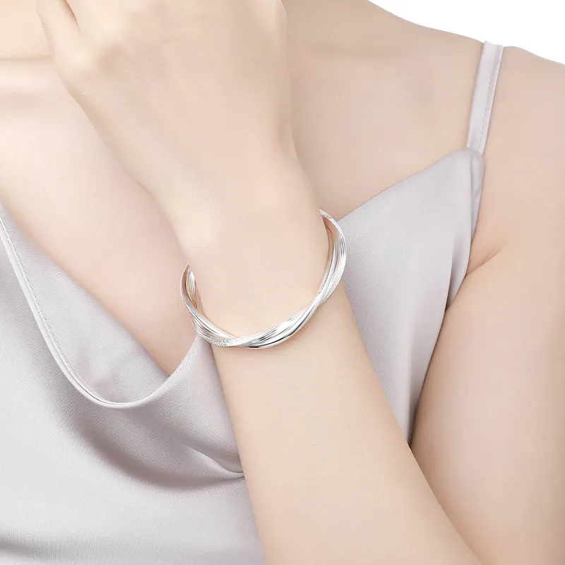 PRP S999 Fine Silver Bangles Unisex-2