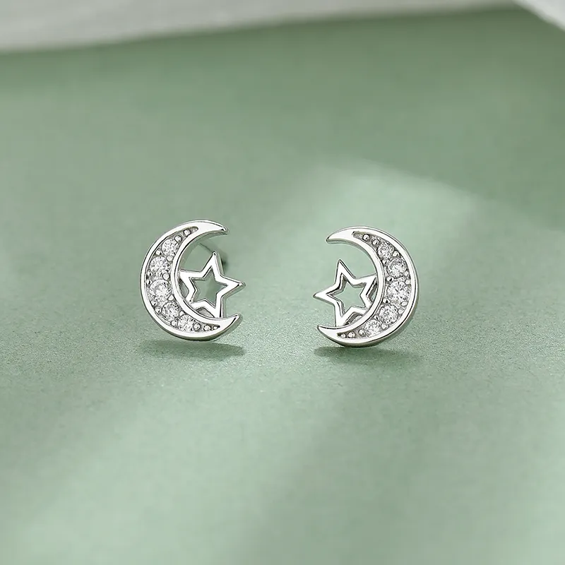 PRP S999 Fine Silver Stud Earrings Women's-4