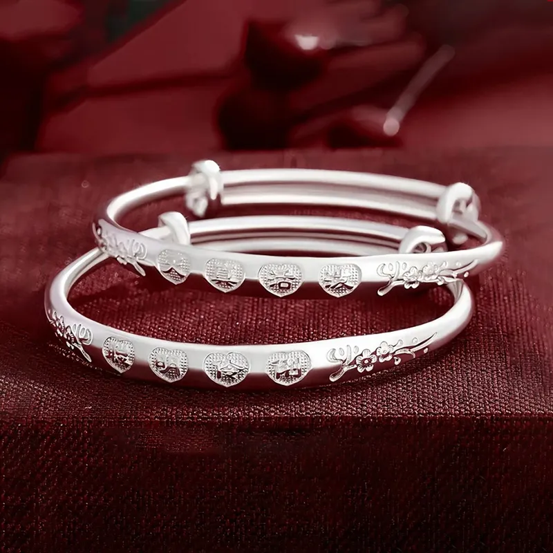 PRP S999 Fine Silver Sterling Silver Bracelets Kids'-3