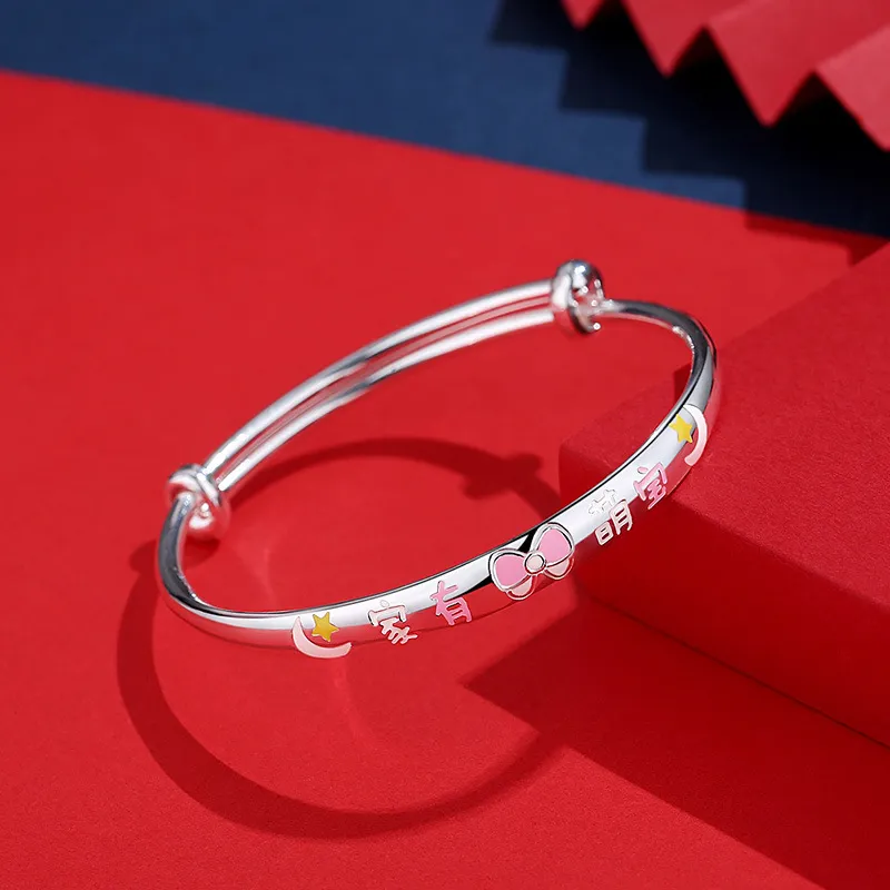 PRP S999 Fine Silver Bangle Kids'-1