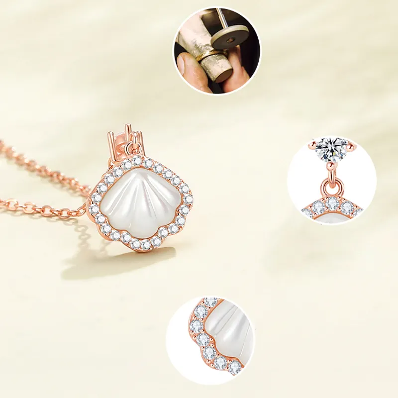 PRP S925 Silver Necklaces Women's Silver White-1