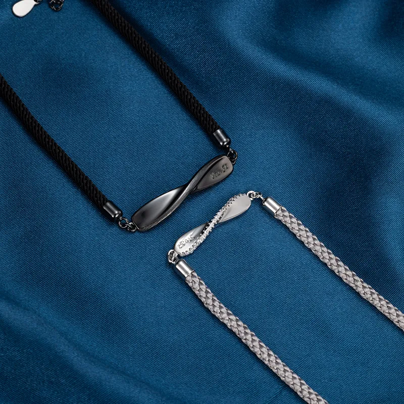 P&N S925 Silver Bracelets Unisex-2