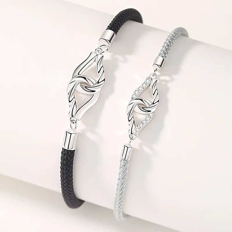 P&N S925 Silver Bracelets Unisex-3