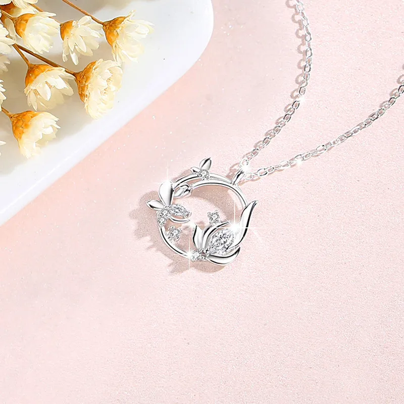 P&N S925 Silver Necklaces Women's-2