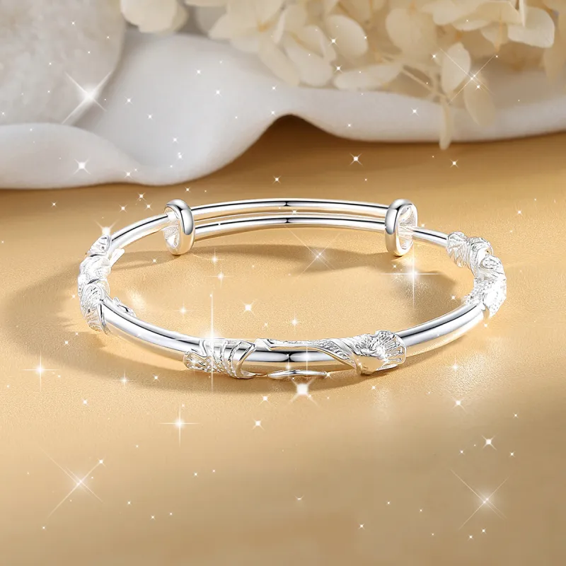 PRP S999 Fine Silver Bangles Women's-2