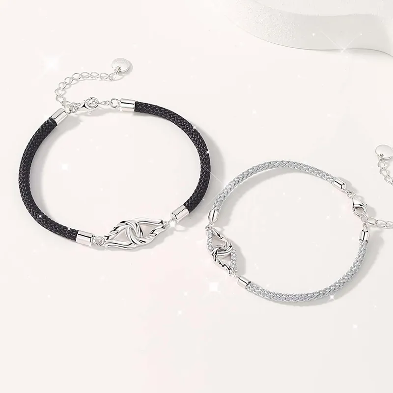 P&N S925 Silver Bracelets Unisex-4