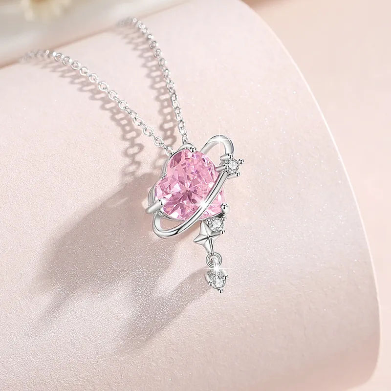 PRP S925 Silver Necklaces Women's Silver White-3