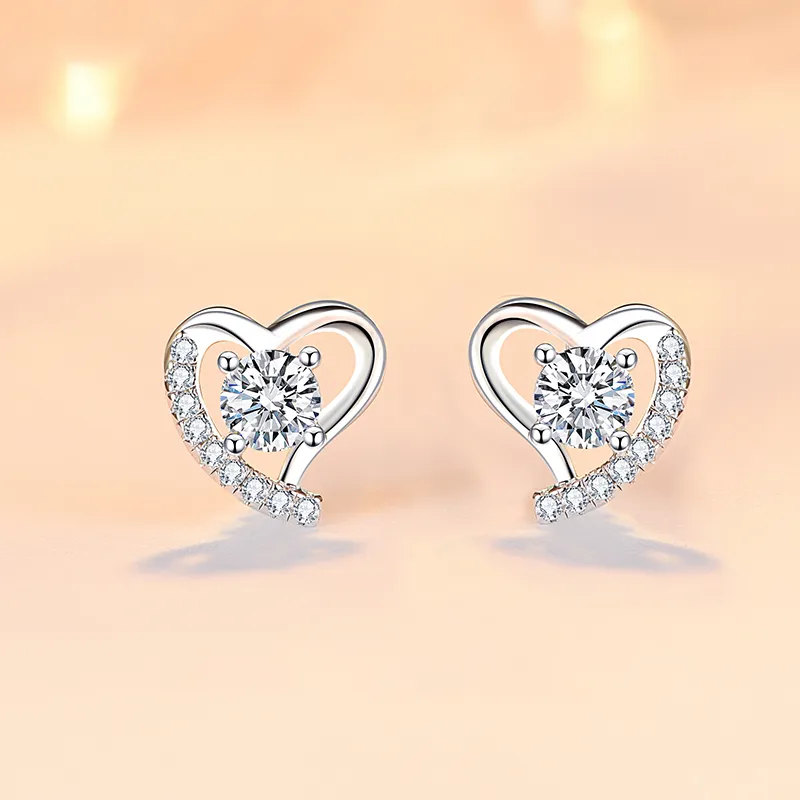 PRP S925 Silver Stud Earrings Women's-1